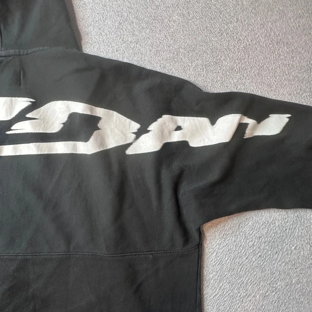 Jordan Hoodie Mens L Black Jumpman Essentials Pullover FV7223-010 Graphic Fleece